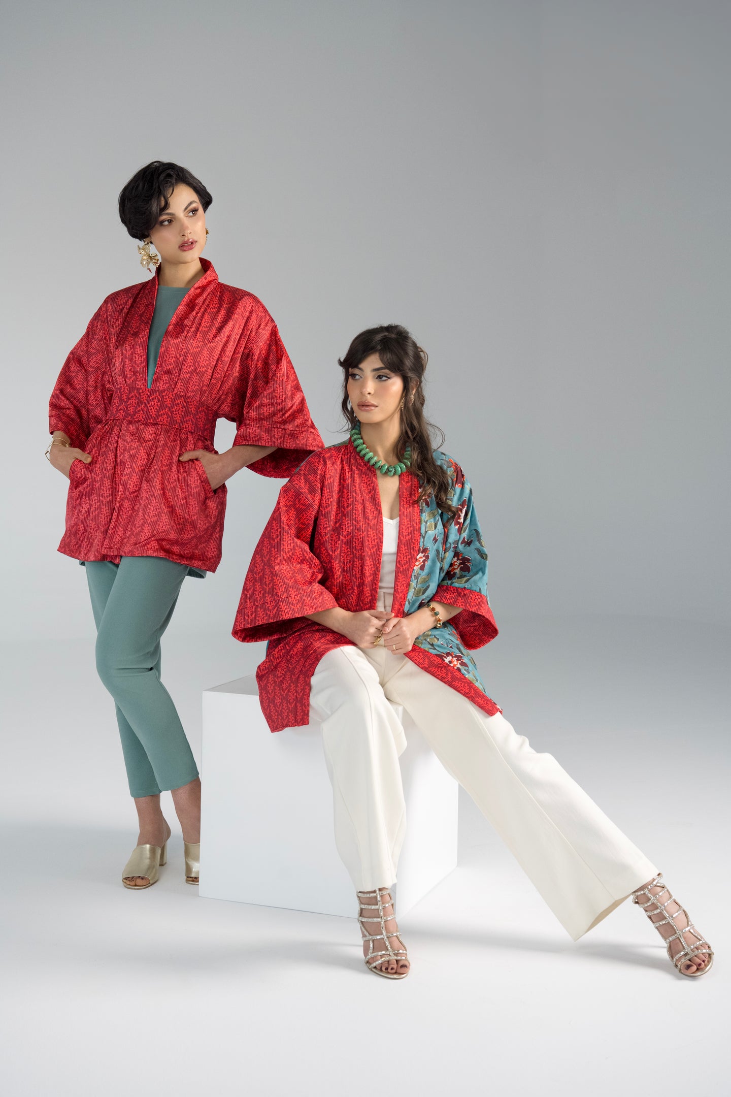 Ruby - Red Reversible Cardigan
